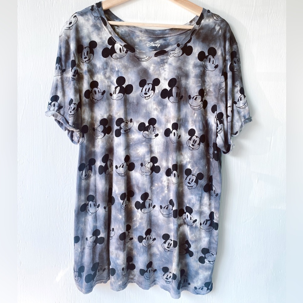 Disney Stretchy Mickey Faces Tye Top
